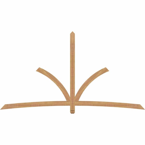Ekena Millwork Davenport Timber Gable Bracket, Western Red Cedar, 108"W x 58"H x 1 1/2"D x 3 1/2"F, 13/12 Pitch GBW108X58X0204DAV00SWR - main